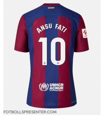 Barcelona Ansu Fati #10 Hemma Matchtröja Dam 2023-24 Kortärmad